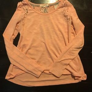 Lacy Blush Long Sleeve